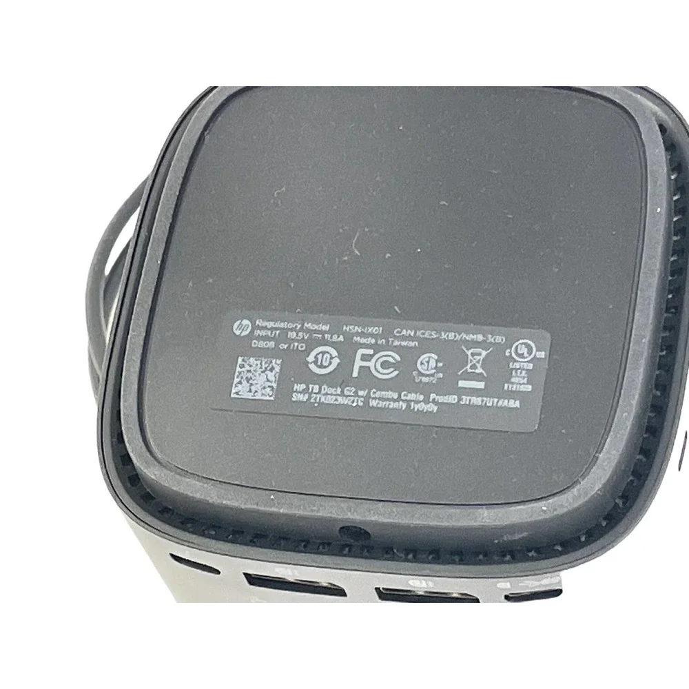 HP TB Dock G2 with Combo Cable 3TR87UT#ABA Includes 230W Charger HSN-IX01